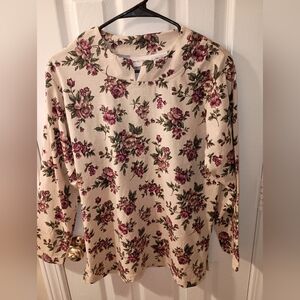 Vintage Jaclyn Smith Floral Long Sleeve